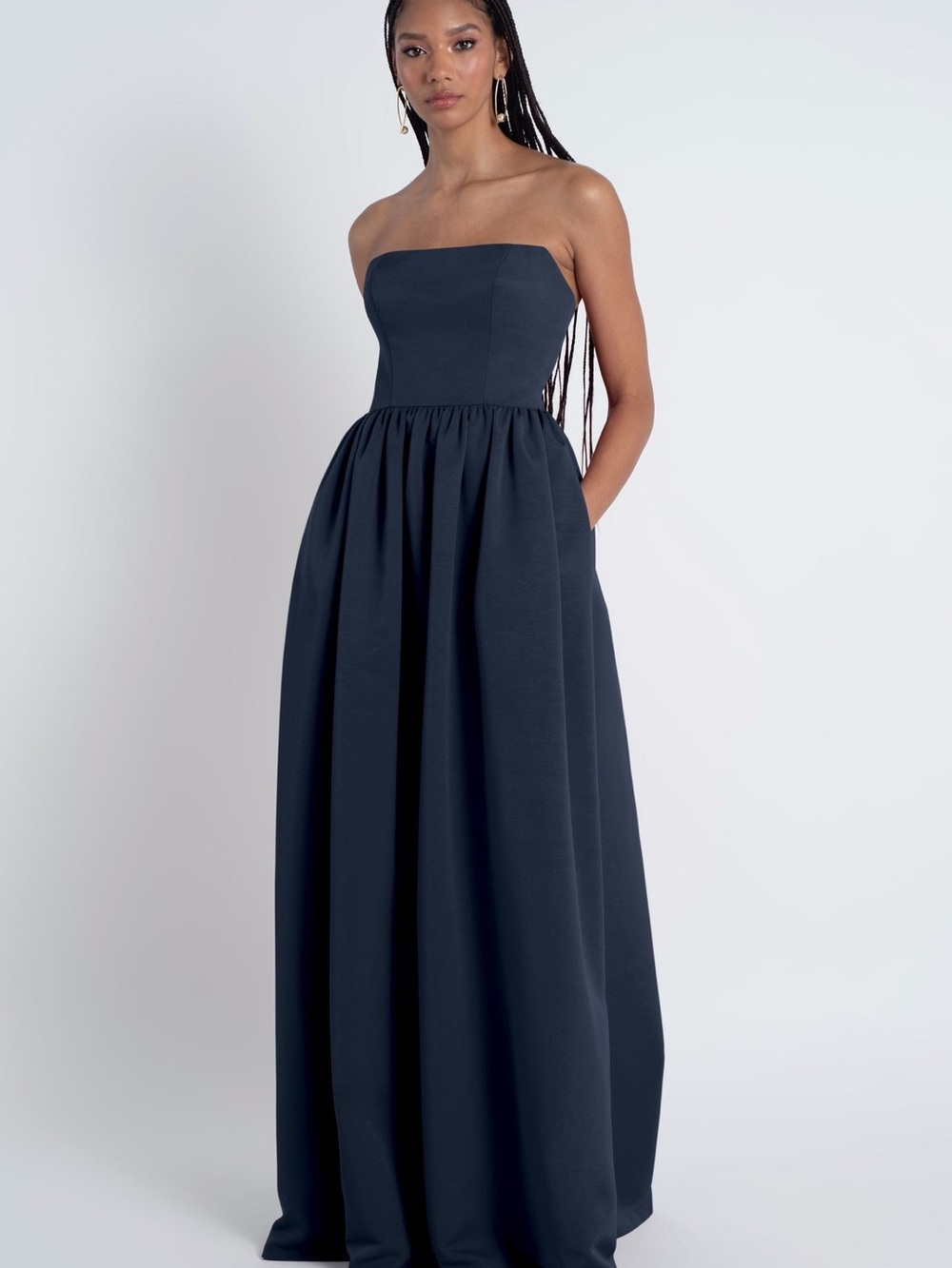 Jenny Yoo -Laney - Strapless Midnight Navy Gown